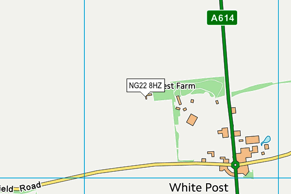 NG22 8HZ map - OS VectorMap District (Ordnance Survey) NG22 8HZ map - OS VectorMap District (Ordnance Survey)