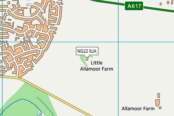 NG22 8JA map - OS VectorMap District (Ordnance Survey) NG22 8JA map - OS VectorMap District (Ordnance Survey)
