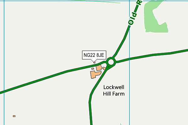 NG22 8JE map - OS VectorMap District (Ordnance Survey) NG22 8JE map - OS VectorMap District (Ordnance Survey)