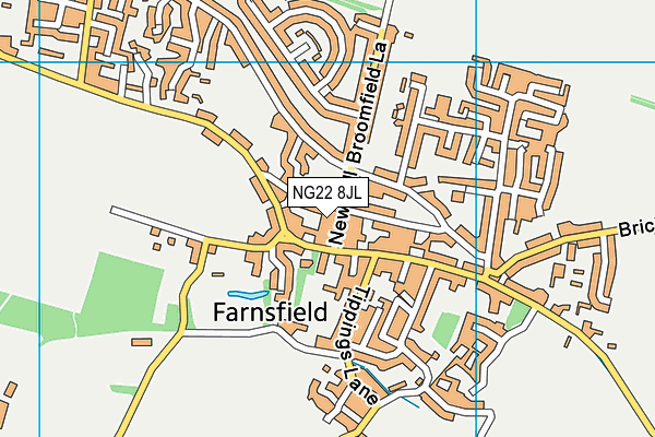 NG22 8JL map - OS VectorMap District (Ordnance Survey) NG22 8JL map - OS VectorMap District (Ordnance Survey)
