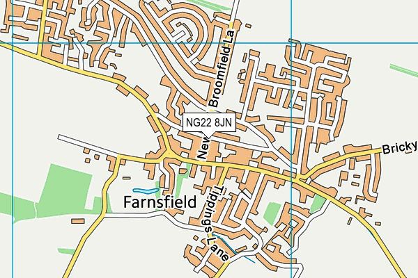 NG22 8JN map - OS VectorMap District (Ordnance Survey) NG22 8JN map - OS VectorMap District (Ordnance Survey)