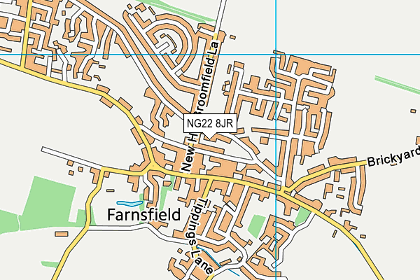 NG22 8JR map - OS VectorMap District (Ordnance Survey) NG22 8JR map - OS VectorMap District (Ordnance Survey)