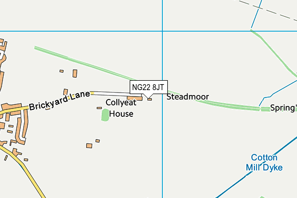 NG22 8JT map - OS VectorMap District (Ordnance Survey) NG22 8JT map - OS VectorMap District (Ordnance Survey)