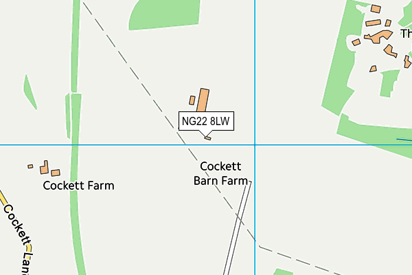 NG22 8LW map - OS VectorMap District (Ordnance Survey) NG22 8LW map - OS VectorMap District (Ordnance Survey)