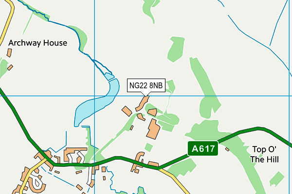 NG22 8NB map - OS VectorMap District (Ordnance Survey)