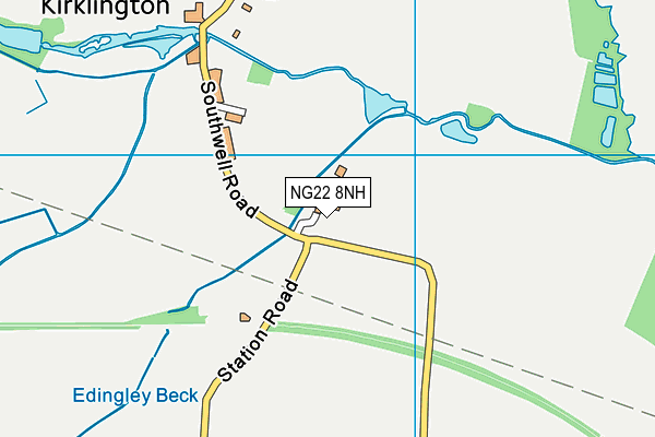 NG22 8NH map - OS VectorMap District (Ordnance Survey) NG22 8NH map - OS VectorMap District (Ordnance Survey)