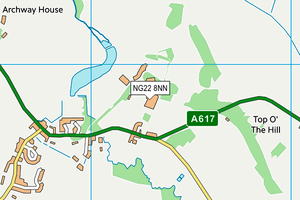 NG22 8NN map - OS VectorMap District (Ordnance Survey) NG22 8NN map - OS VectorMap District (Ordnance Survey)