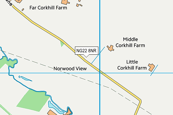 NG22 8NR map - OS VectorMap District (Ordnance Survey) NG22 8NR map - OS VectorMap District (Ordnance Survey)