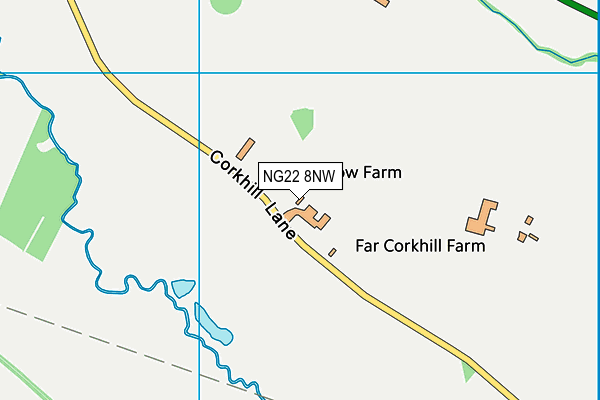 NG22 8NW map - OS VectorMap District (Ordnance Survey) NG22 8NW map - OS VectorMap District (Ordnance Survey)