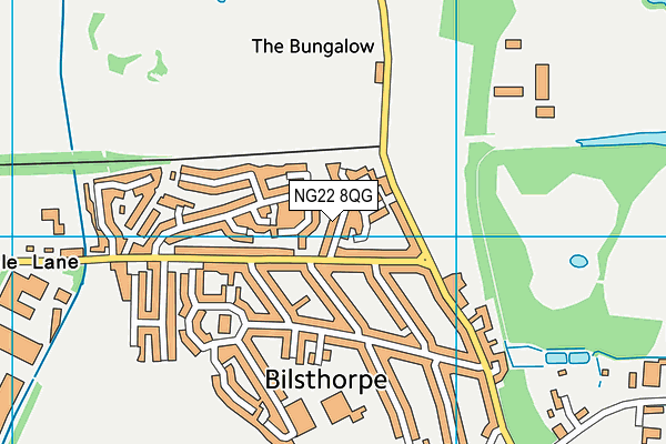 NG22 8QG map - OS VectorMap District (Ordnance Survey) NG22 8QG map - OS VectorMap District (Ordnance Survey)