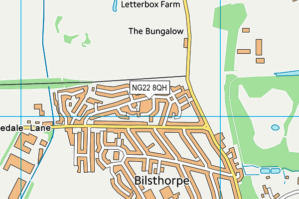 NG22 8QH map - OS VectorMap District (Ordnance Survey) NG22 8QH map - OS VectorMap District (Ordnance Survey)