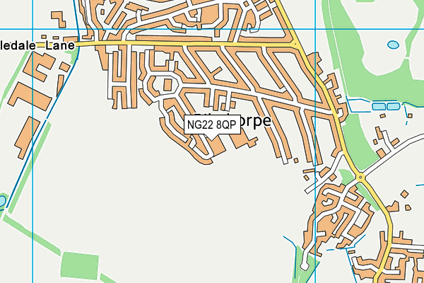 NG22 8QP map - OS VectorMap District (Ordnance Survey) NG22 8QP map - OS VectorMap District (Ordnance Survey)
