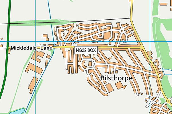 NG22 8QX map - OS VectorMap District (Ordnance Survey) NG22 8QX map - OS VectorMap District (Ordnance Survey)
