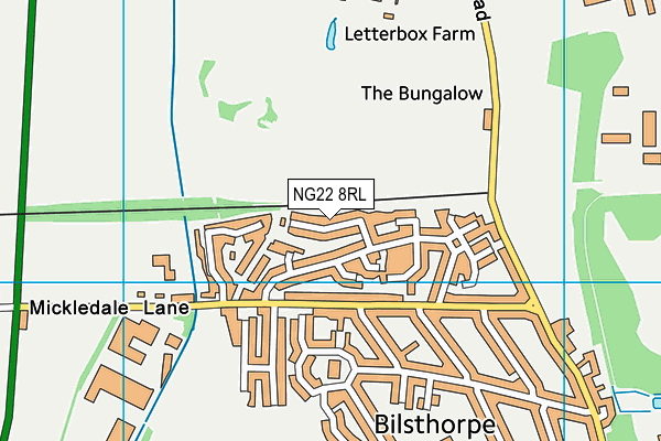 NG22 8RL map - OS VectorMap District (Ordnance Survey) NG22 8RL map - OS VectorMap District (Ordnance Survey)