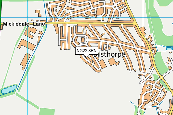NG22 8RN map - OS VectorMap District (Ordnance Survey) NG22 8RN map - OS VectorMap District (Ordnance Survey)