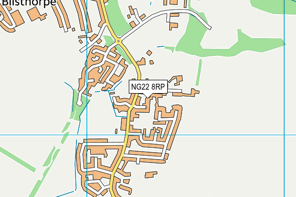 NG22 8RP map - OS VectorMap District (Ordnance Survey) NG22 8RP map - OS VectorMap District (Ordnance Survey)