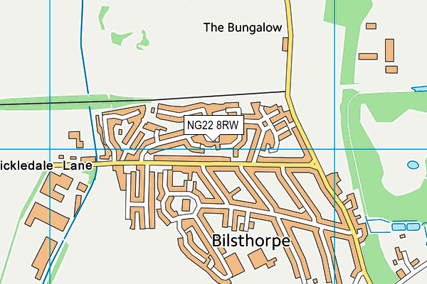 NG22 8RW map - OS VectorMap District (Ordnance Survey) NG22 8RW map - OS VectorMap District (Ordnance Survey)