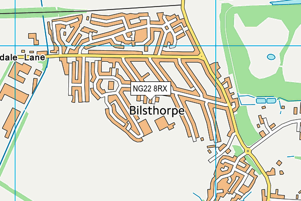NG22 8RX map - OS VectorMap District (Ordnance Survey) NG22 8RX map - OS VectorMap District (Ordnance Survey)