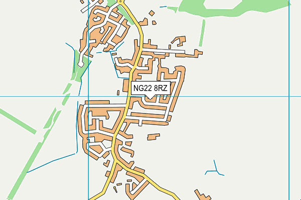 NG22 8RZ map - OS VectorMap District (Ordnance Survey) NG22 8RZ map - OS VectorMap District (Ordnance Survey)