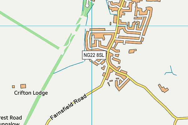 NG22 8SL map - OS VectorMap District (Ordnance Survey) NG22 8SL map - OS VectorMap District (Ordnance Survey)