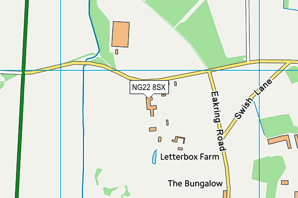 NG22 8SX map - OS VectorMap District (Ordnance Survey) NG22 8SX map - OS VectorMap District (Ordnance Survey)