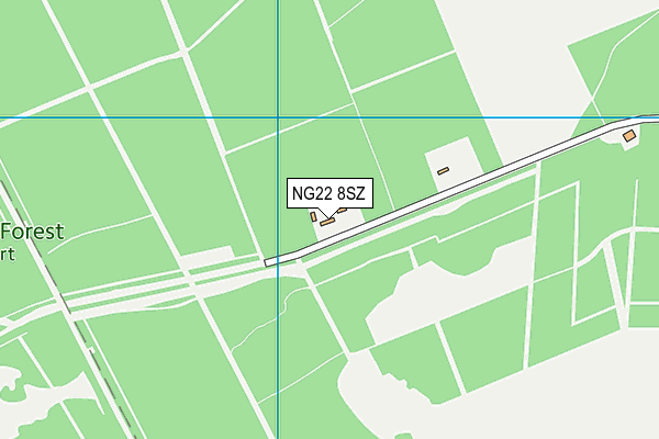NG22 8SZ map - OS VectorMap District (Ordnance Survey) NG22 8SZ map - OS VectorMap District (Ordnance Survey)