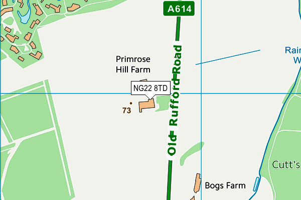 NG22 8TD map - OS VectorMap District (Ordnance Survey) NG22 8TD map - OS VectorMap District (Ordnance Survey)