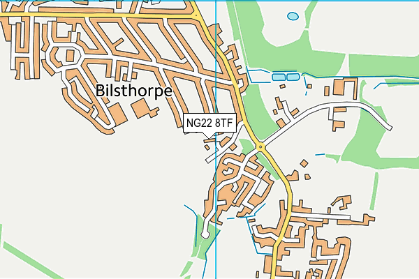 NG22 8TF map - OS VectorMap District (Ordnance Survey) NG22 8TF map - OS VectorMap District (Ordnance Survey)