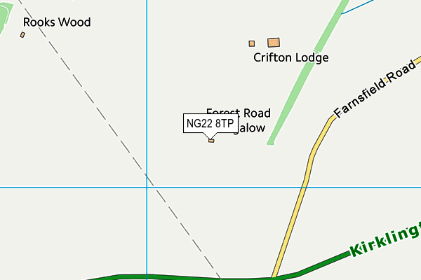 NG22 8TP map - OS VectorMap District (Ordnance Survey) NG22 8TP map - OS VectorMap District (Ordnance Survey)