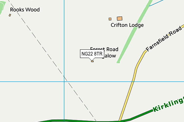 NG22 8TR map - OS VectorMap District (Ordnance Survey) NG22 8TR map - OS VectorMap District (Ordnance Survey)