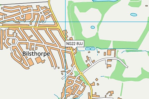 NG22 8UJ map - OS VectorMap District (Ordnance Survey) NG22 8UJ map - OS VectorMap District (Ordnance Survey)