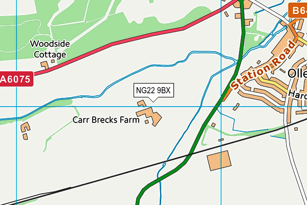 NG22 9BX map - OS VectorMap District (Ordnance Survey) NG22 9BX map - OS VectorMap District (Ordnance Survey)