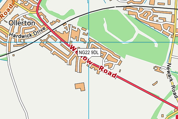 NG22 9DL map - OS VectorMap District (Ordnance Survey) NG22 9DL map - OS VectorMap District (Ordnance Survey)
