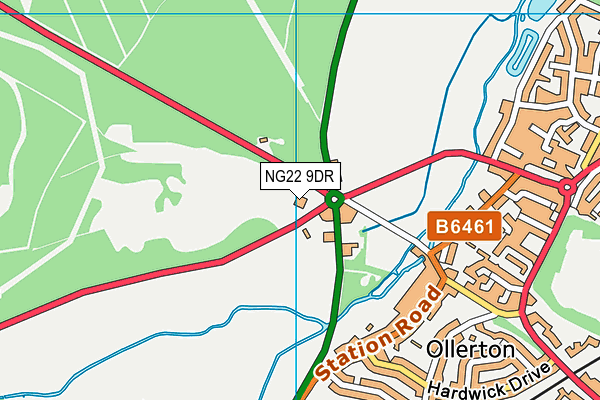 NG22 9DR map - OS VectorMap District (Ordnance Survey) NG22 9DR map - OS VectorMap District (Ordnance Survey)