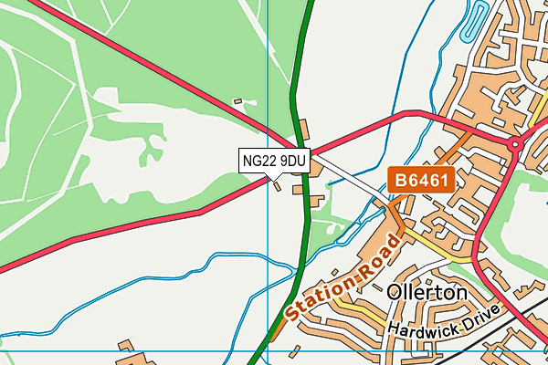 NG22 9DU map - OS VectorMap District (Ordnance Survey) NG22 9DU map - OS VectorMap District (Ordnance Survey)