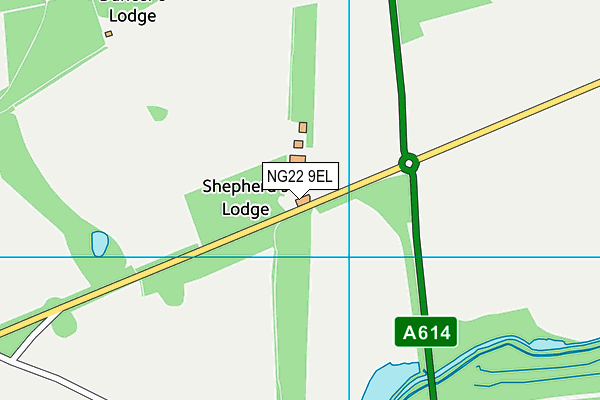 NG22 9EL map - OS VectorMap District (Ordnance Survey) NG22 9EL map - OS VectorMap District (Ordnance Survey)