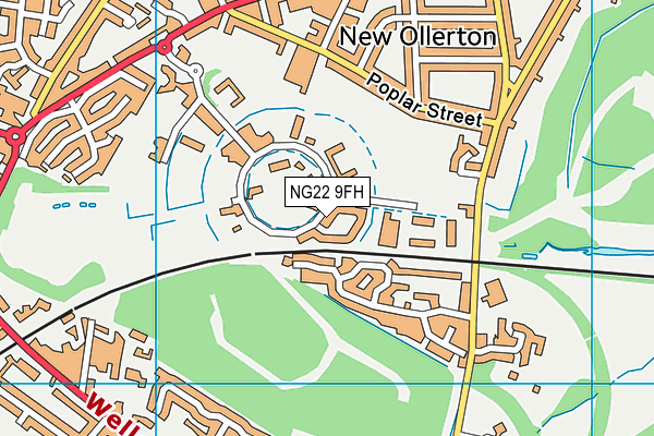NG22 9FH map - OS VectorMap District (Ordnance Survey) NG22 9FH map - OS VectorMap District (Ordnance Survey)