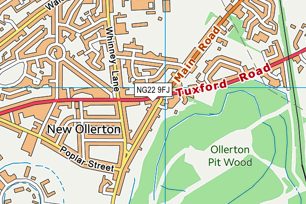 NG22 9FJ map - OS VectorMap District (Ordnance Survey) NG22 9FJ map - OS VectorMap District (Ordnance Survey)