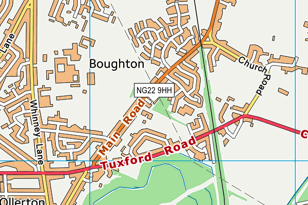 NG22 9HH map - OS VectorMap District (Ordnance Survey) NG22 9HH map - OS VectorMap District (Ordnance Survey)
