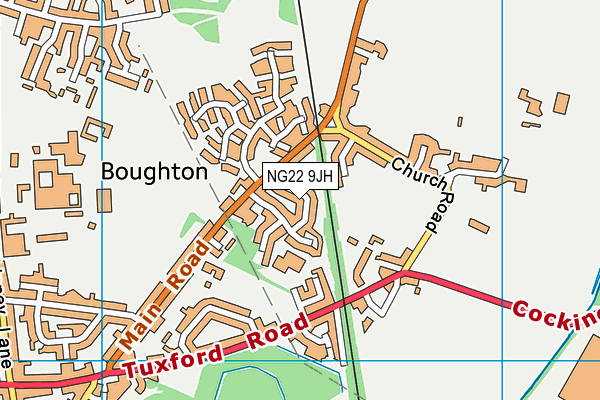 NG22 9JH map - OS VectorMap District (Ordnance Survey) NG22 9JH map - OS VectorMap District (Ordnance Survey)