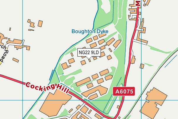 NG22 9LD map - OS VectorMap District (Ordnance Survey) NG22 9LD map - OS VectorMap District (Ordnance Survey)