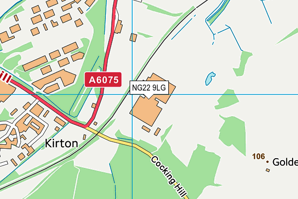 NG22 9LG map - OS VectorMap District (Ordnance Survey) NG22 9LG map - OS VectorMap District (Ordnance Survey)