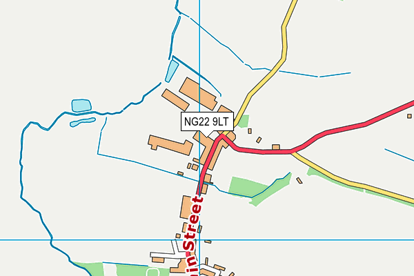 NG22 9LT map - OS VectorMap District (Ordnance Survey) NG22 9LT map - OS VectorMap District (Ordnance Survey)