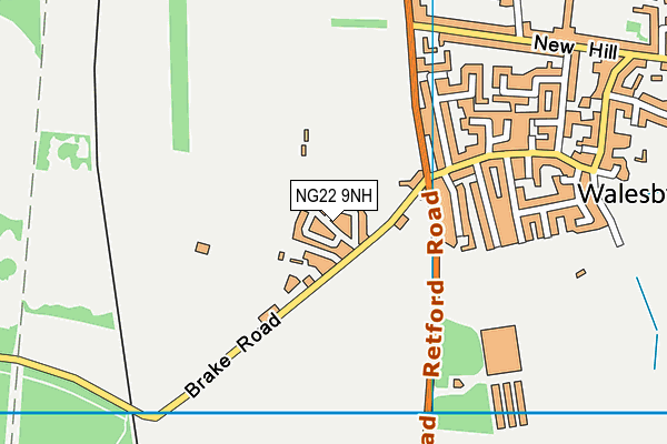 NG22 9NH map - OS VectorMap District (Ordnance Survey) NG22 9NH map - OS VectorMap District (Ordnance Survey)