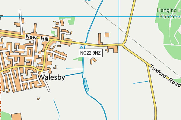 NG22 9NZ map - OS VectorMap District (Ordnance Survey) NG22 9NZ map - OS VectorMap District (Ordnance Survey)