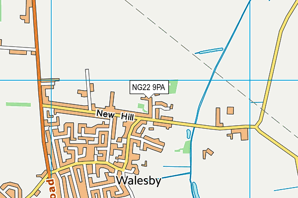 NG22 9PA map - OS VectorMap District (Ordnance Survey) NG22 9PA map - OS VectorMap District (Ordnance Survey)
