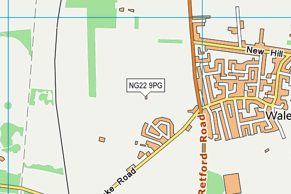 NG22 9PG map - OS VectorMap District (Ordnance Survey) NG22 9PG map - OS VectorMap District (Ordnance Survey)