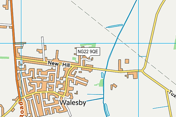 NG22 9QE map - OS VectorMap District (Ordnance Survey) NG22 9QE map - OS VectorMap District (Ordnance Survey)