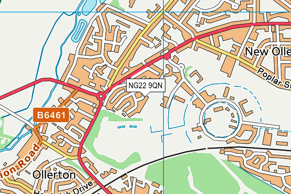 NG22 9QN map - OS VectorMap District (Ordnance Survey) NG22 9QN map - OS VectorMap District (Ordnance Survey)