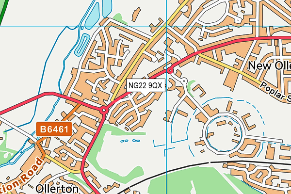 NG22 9QX map - OS VectorMap District (Ordnance Survey) NG22 9QX map - OS VectorMap District (Ordnance Survey)